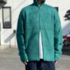 【Unisex】NEEDLES | ニードルズ　Zipped Mohair Cardigan - EMERALD [NS283] - 画像 (8)
