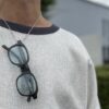 【Men's】*A VONTADE | アボンタージ　Reverse Crew Sweat L/S - OATMEAL / FADE NAVY [VTD-0560-CS] - 画像 (3)