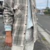 【Men's】BIG MIKE | ビッグマイク　Heavy Flannel Shirts - MINT×BRN×OFF - 画像 (6)