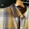 【Men's】BIG MIKE | ビッグマイク　Heavy Flannel Shirts - YEL×GRY×OFF - 画像 (9)