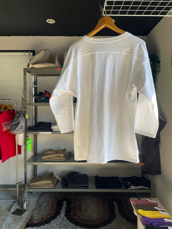 【Unisex】ThE hommage | オマージュ 『ヨン・ゴーTee』"Football" - WHITE - 画像 (14)