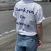 【Unisex】melple | メイプル　melple×SALVAGE PUBLIC Thank you Shortsleeve - WHITE - 画像 (14)