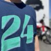 【Unisex】free rage | フリーレイジ　Rycycle Cotton Tee "24" - NAVY - 画像 (4)