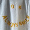 【Unisex】free rage | フリーレイジ　Rycycle Cotton Tee "SMILE" - WHITE - 画像 (9)