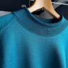 【Unisex】NEEDLES | ニードルズ　L/S Mock Neck Tee 〔BRIGHT JERSEY〕- JASPER GREEN [NS258] - 画像 (3)