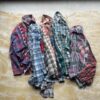 【Unisex】Rebuild by Needles | リビルドバイニードルズ　Flannel Shirt 7Cut Wide Sht - C - 画像 (12)