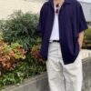 【Men's】BIG MIKE | ビッグマイク　Rayon Aloha S/S Shirts - DARK BLUE - 画像 (2)