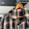 【Men's】BIG MIKE | ビッグマイク　Rayon Mix Ombre Check S/S Shirts - BLACK × BROWN - 画像 (9)