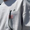 【Men's】BIG MIKE | ビッグマイク　Heavy Wide Sunglasses Pocket S/S Tee - FORGE GREY - 画像 (4)