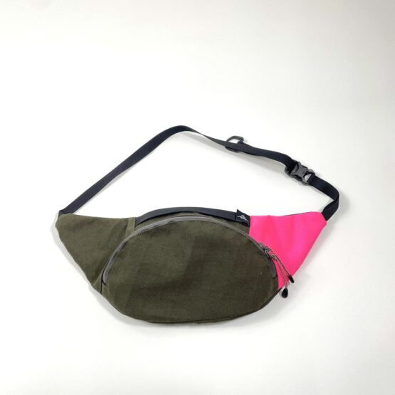 【Unisex】City To Summit | シティートゥーサミット　Funny Pack X-PAC - OLIVE×PINK