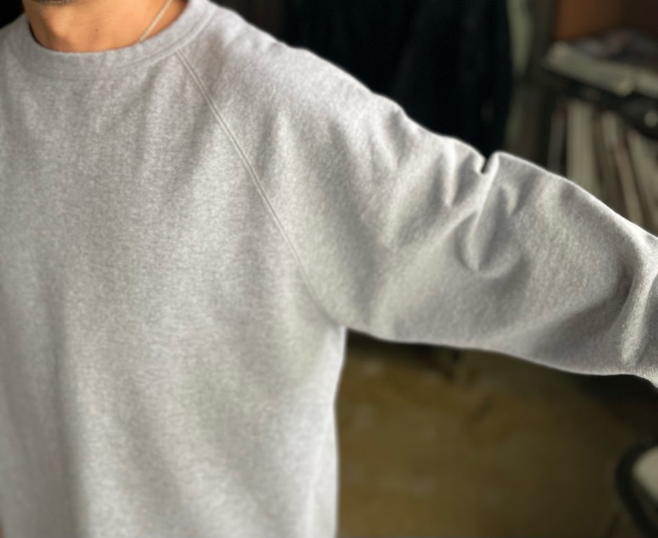 【Unisex】WALLA WALLA SPORT | ワラワラスポーツ 13oz Crew Sweat Shirt  - HEATHER GREY - 画像 (6)