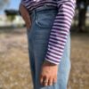 【Ladies】Le minor | ルミノア　Mademoiselle U-Neck - WHITE/VIOLET [20GF16404WVL] - 画像 (5)