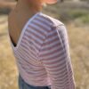 【Ladies】Le minor | ルミノア　Mademoiselle U-Neck - WHITE/ROSE PINK [20GF1640WRP] - 画像 (3)