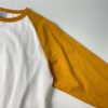 WALLA WALLA SPORT | ワラワラスポーツ　3/4 Baseball Tee 2 Tone - WHITE / GOLD - 画像 (9)