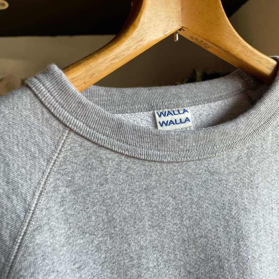 【Unisex】WALLA WALLA SPORT | ワラワラスポーツ 13oz Crew Sweat Shirt  - HEATHER GREY - 画像 (8)