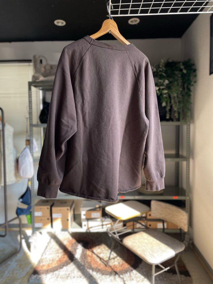 【Unisex】WALLA WALLA SPORT | ワラワラスポーツ 13oz Crew Sweat Shirt - DARK BROWN - 画像 (13)