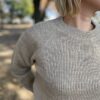 【Ladies】Vincent et Mireille | ヴァンソン エ ミレイユ　8GG Aze Crew Neck Sweater - NATURAL - 画像 (3)