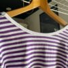 【Ladies】Le minor | ルミノア　Mademoiselle U-Neck - WHITE/VIOLET [20GF16404WVL] - 画像 (7)