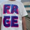 【Unisex】free rage | フリーレイジ　Rycycle Cotton Tee “FRGE” - WHITE - 画像 (4)