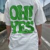 【Unisex】free rage | フリーレイジ　Rycycle Cotton Tee “OH!NO!OH!YES” - WHITE - 画像 (10)