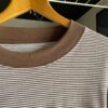 【Men's】Less by SHELTECH | シェルテック　Wide Tee - BROWN × WHITE - 画像 (10)