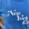 【Ladies】free rage | フリーレイジ　Rycycle Cotton Tee “New York City” - BLUE - 画像 (3)