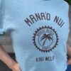 【Ladies】free rage | フリーレイジ　Rycycle Cotton Tee “HAWAII” - SAX - 画像 (3)