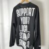 【Unisex】STAMP Run&Co | スタンプ ランアンドカンパニー　STAMP Long Sleeve Tee “ SUPPORT YOUR LOCAL.” - BLACK - 画像 (10)