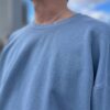 【Unisex】Import Brand　Garment Dyed Crew Swat - BLUE - 画像 (4)