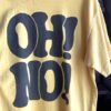 【Unisex】free rage | フリーレイジ　Rycycle Cotton Tee “OH!NO!OH!YES” - YELLOW - 画像 (3)