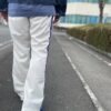 NEEDLES | ニードルズ　Boots-Cut Track Pant [POLY SMOOTH] - ICE WHITE [MR288] - 画像 (5)