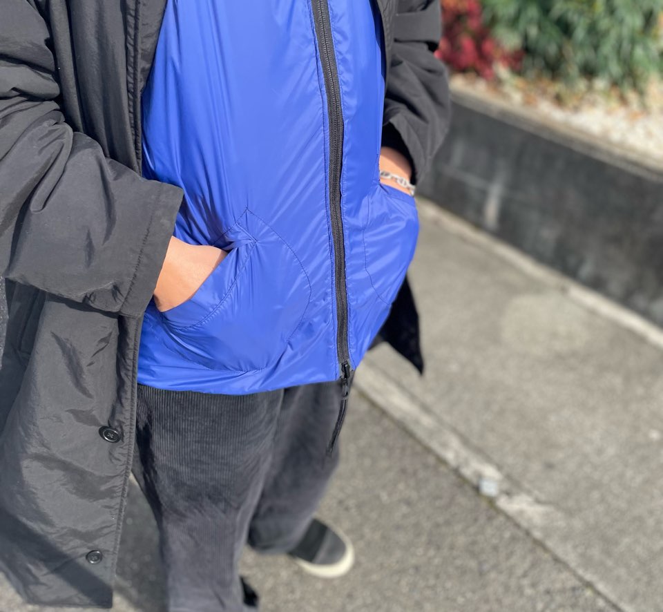 【Men's】melple | メイプル Ventura Vest - BLACK×BLUE - 画像 (5)