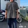 【Unisex】armi | アーミィ　peacetree別注『残布』Zan;p T Border - BLACK BORDER - 画像 (12)