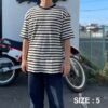 【Unisex】armi | アーミィ　peacetree別注『残布』Zan;p T Border - WHITE BORDER - 画像 (11)