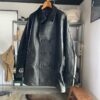 【Men's】NEEDLES | ニードルズ　Double Breasted Car Coat 《Cow Leather》- BLACK [NS077] - 画像 (2)