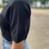 【Ladies】Healthknit | ヘルスニット　Basic Waffle Crewneck S/S Tee - BLACK [602S_SOLID] - 画像 (4)
