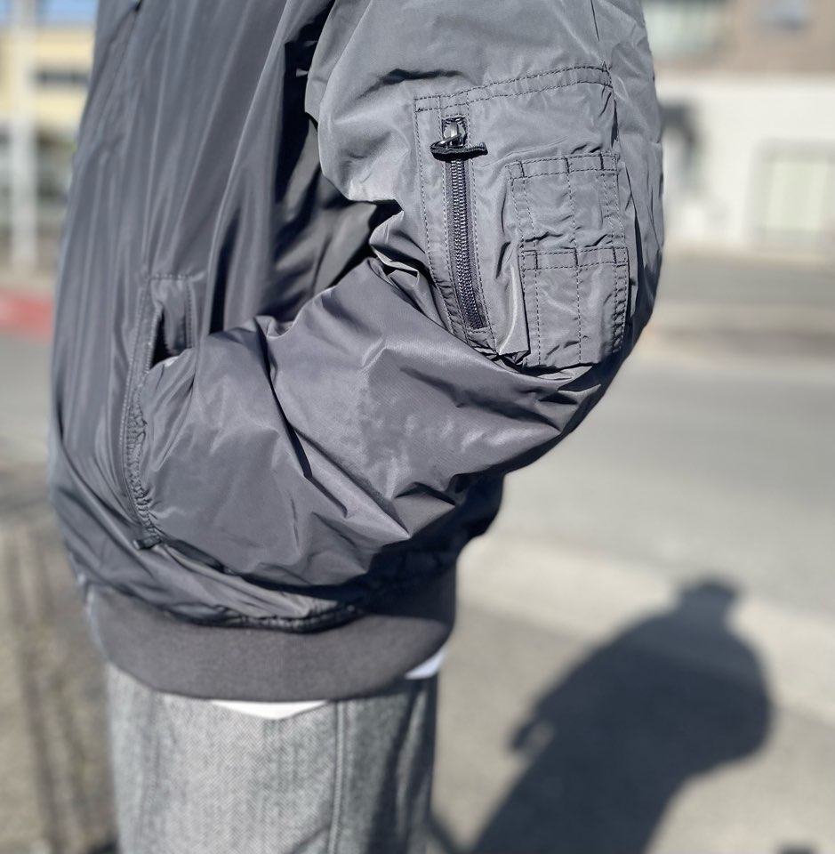 【Men's】THE NORTH FACE | ザ・ノースフェイス Insulation Bomber Jacket - AG アスファルトグレー - 画像 (4)