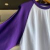 【Unisex】WALLA WALLA SPORT | ワラワラスポーツ　3/4 Baseball Tee 2 Tone - WHITE / PURPLE - 画像 (11)