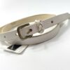【Unisex】ANGLO | アングロ　Narrow Leather Belt - WHITE - 画像 (4)