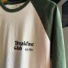 【Ladies】free rage | フリーレイジ　Baseball Tee  "Breakfast Club" - WHITE × GREEN - 画像 (8)