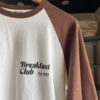 【Ladies】free rage | フリーレイジ　Baseball Tee  "Breakfast Club" - WHITE × BROWN - 画像 (8)