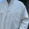 【Men's】free rage | フリーレイジ　"10oz DENIM" PLAY WORK No Collar Jacket - ECRU - 画像 (6)