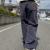 【Unisex】MADE by sunny side up. | メイド バイ サニーサイドアップ　Re Tarpered Duck Pants - BLACK / SIZE 3 [SR-193-005] - 画像 (8)