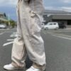 【Unisex】MADE by sunny side up. | メイド バイ サニーサイドアップ　Re Tarpered Duck Pants - BEIGE / SIZE 4 [SR-193-005] - 画像 (8)