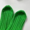 【Unisex】decka Quality Socks | デカ クオリティーソックス　Cased Heavyweight Plain Socks - NEON GREEN - 画像 (5)