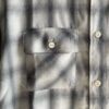 【Men's】BIG MIKE | ビッグマイク　Rayon Mix Ombre Check Shirts - WHITE × GRAY - 画像 (9)