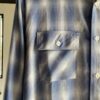 【Men's】BIG MIKE | ビッグマイク　Rayon Mix Ombre Check Shirts - BLUE × WHITE - 画像 (8)