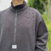 【Unisex】BURLAP OUTFITTER | バーラップアウトフィッター　Knit Fleece Half Zip Top - BLACK - 画像 (5)