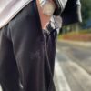 NEEDLES | ニードルズ　Zipped Sweat Pant [C/Pe Bright Jersey] - BLACK [MR308] - 画像 (4)