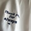 【Unisex】melple | メイプル　melple×SALVAGE PUBLIC Thank you Shortsleeve - WHITE - 画像 (3)